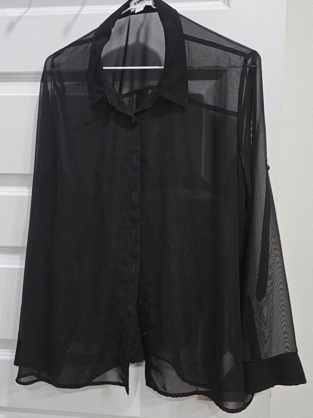 Express Black Lightweight Blouse